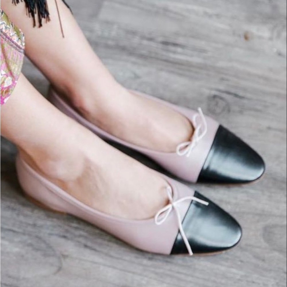 A.Soliani Como in poudre and black cap toe